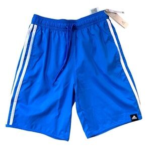 Adidas 3 Stripe Classic Swim Trunks - adidas Swimwear Blue Size: XS NWT